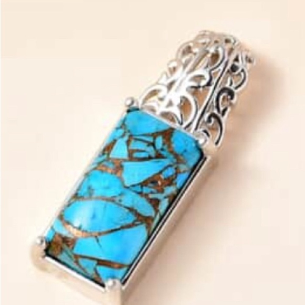 CHESTNUT BRINE TURQUOISE PENDANT (NEW)